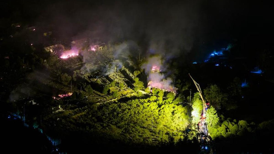 La fábrica donde ocurrió la explosión.