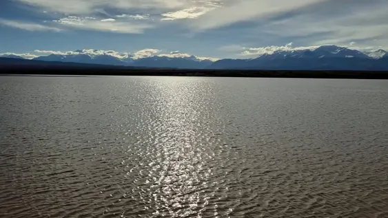 Así quedó la Pampa del Leoncito y aseguran que tardará varias semanas en volver a estar habilitado el tránsito. (Foto gentileza)