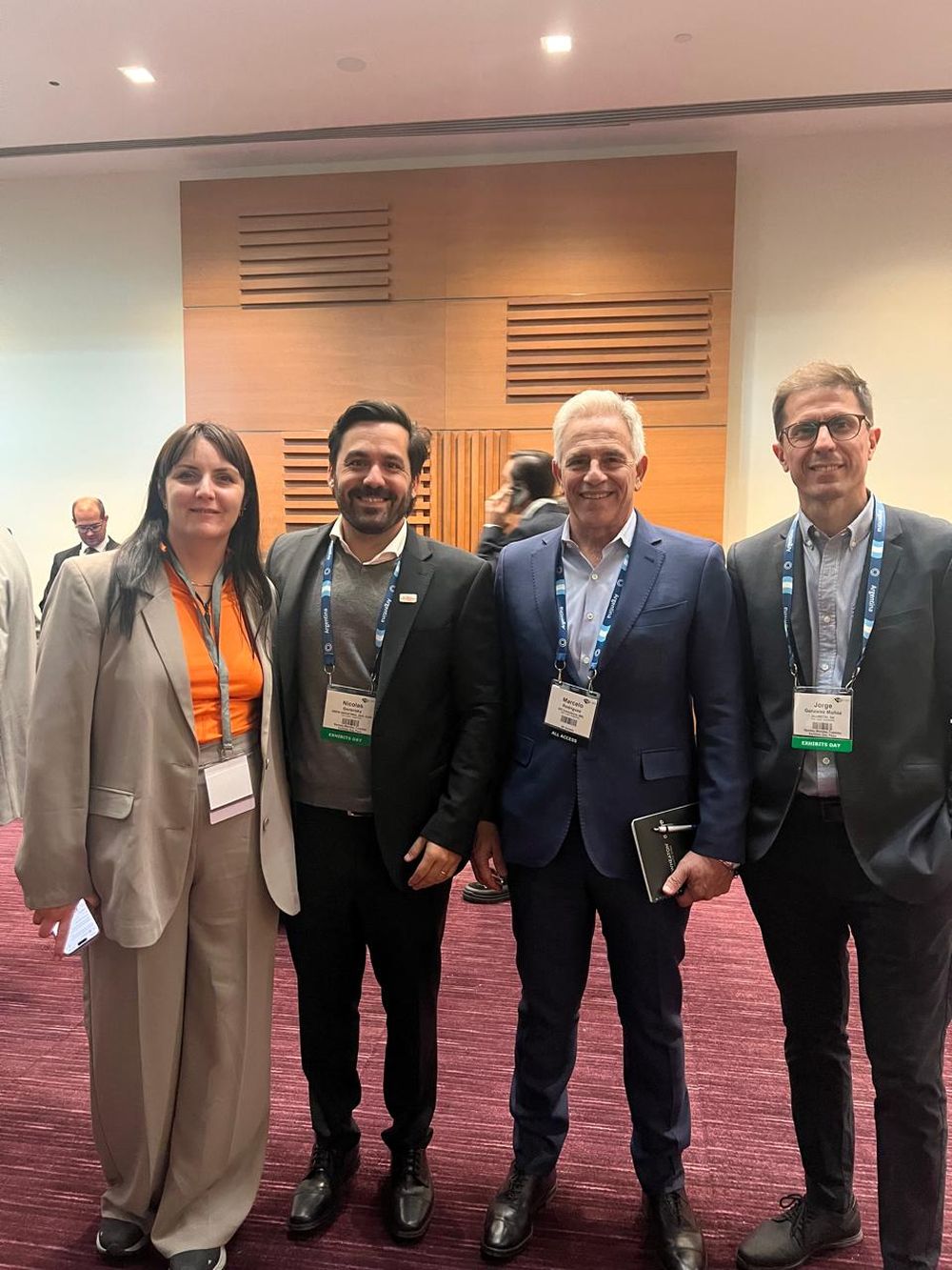 Débora Velasco, Nicolás Goransky, Marcelo Rodriguez y Jorge Gonzalez Muñoz.