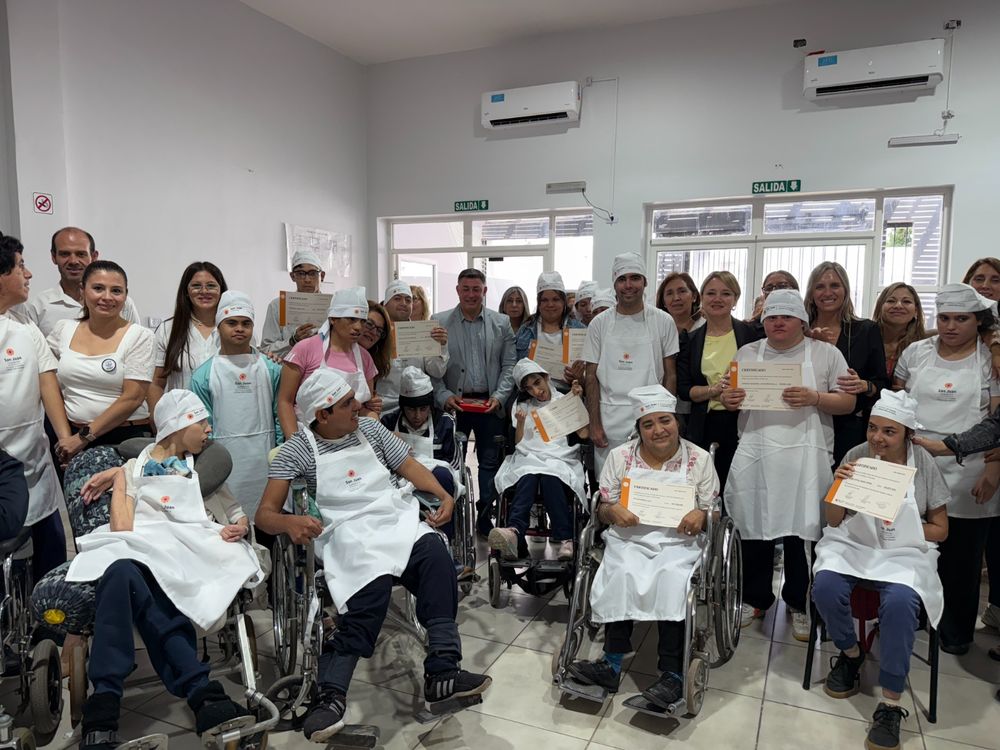 En San Juan crece la cantidad de personas con discapacidad que se capacita en Manipulación de Alimentos.