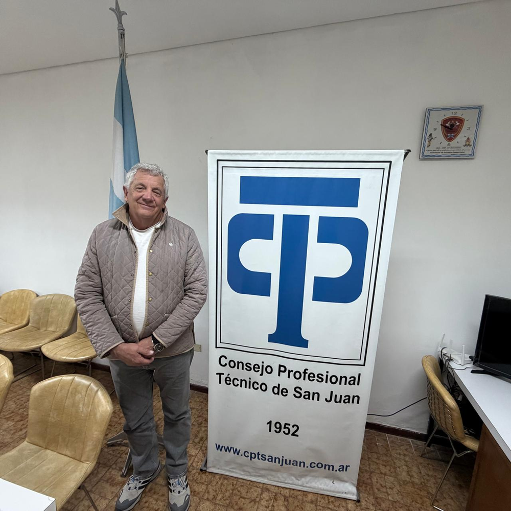 Ricardo Coria, presidente del Consejo Profesional Técnico de San Juan. Foto: Gentileza