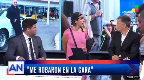 Una mujer irrumpió en vivo en América Noticias