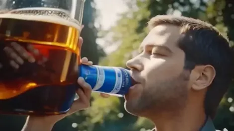 Crean el spot publicitario de una cerveza con inteligencia artificial y el resultado perturba