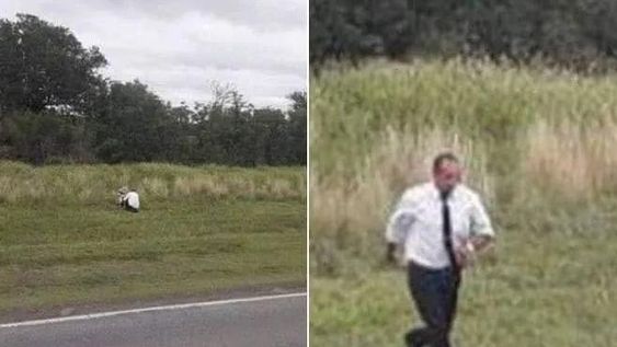 Un chofer de micro paró en medio del viaje y corrió a dejarle flores a su amigo fallecido