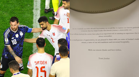 La emotiva carta que dejó Jordania en el vestuario tras enfrentar a la Selección: Siempre lo recordaremos