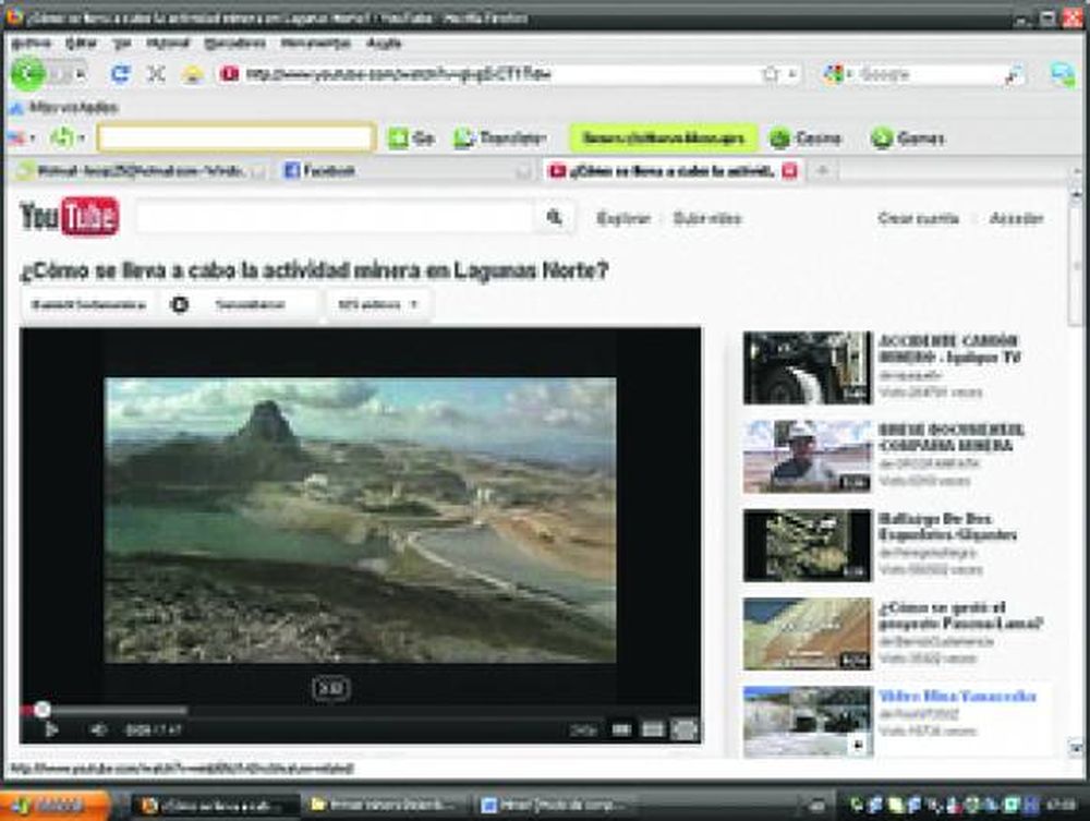 ¿Cómo se lleva a cabo la actividad minera en Lagunas Norte?