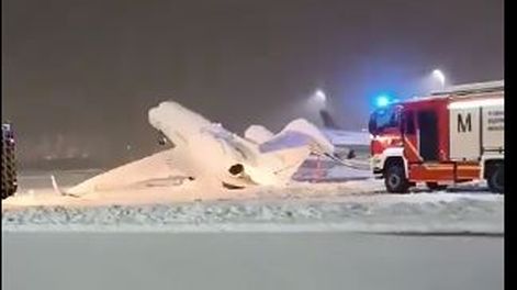 Se congelaron hasta los aviones por el intenso frío en Alemania