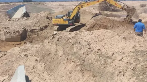 PLAZO DE EJECUCIÓN. Desde el Departamento de Hidráulica calculan que la obra del Canal del Norte, en el departamento Jáchal, estará lista dentro de 7 meses.