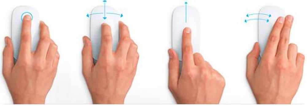 Un ratón para acariciar con los dedos