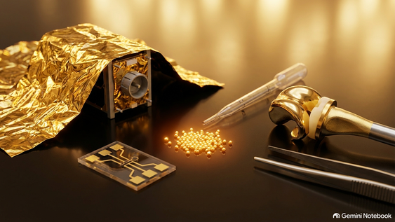 mucho mas que una joya: los insolitos usos del oro en la medicina y la tecnologia espacial