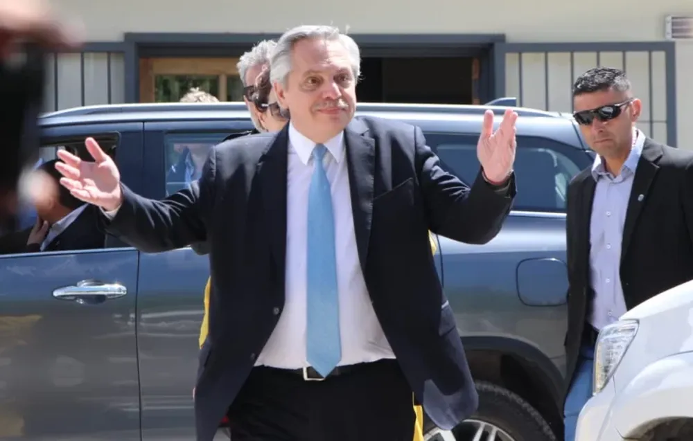 Las fotos de la visita de Alberto Fernández a San Juan