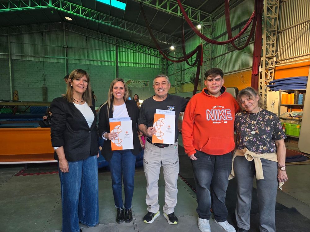 Altis Gym es una de las empresas sanjuaninas que incorporó a personas con discapacidad en el marco del programa de inclusión laboral del Ministerio de Familia.