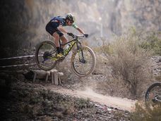 Imponente. La Copa Scott cerrará este domingo su edición con la última prueba de XCO en el circuito La Mina.