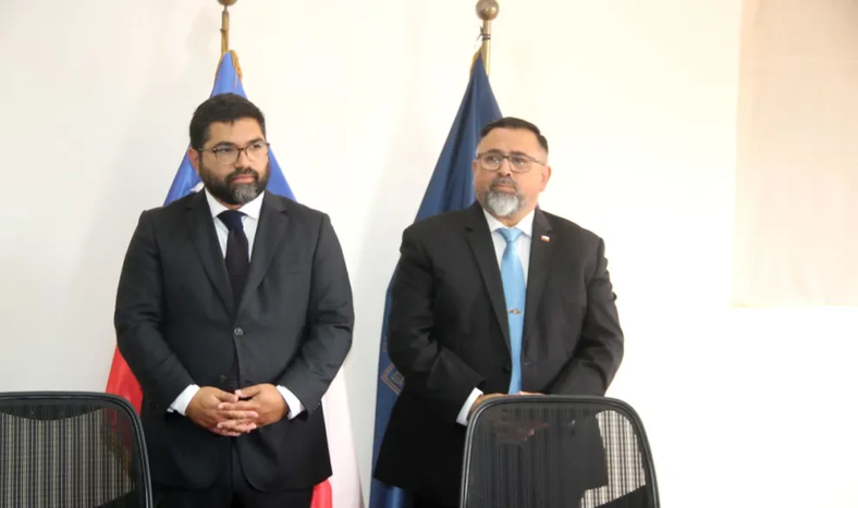 Vícto Pino, a la derecha en la imagen, el flamante delegado presidencial en Coquimbo.