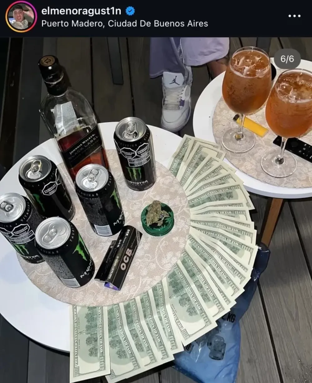 Drogas y dólares: un jugador de Independiente pidió perdón por las fotos tomadas en su casa que se viralizaron