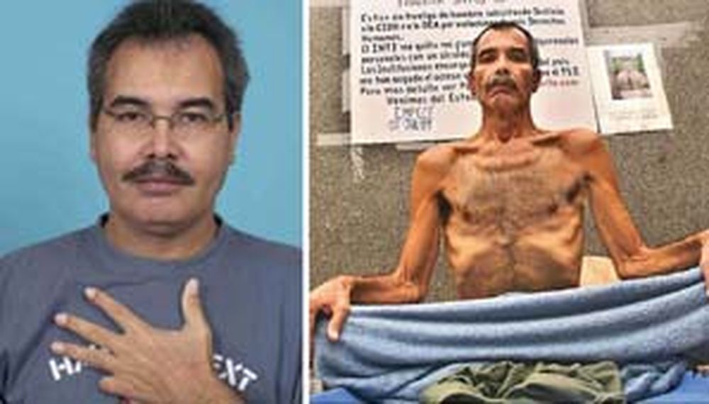 Está al borde de la muerte por una huelga de hambre contra Chávez