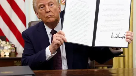 A 100 días de gestión, Trump defendió su política migratoria, la presión comercial a China y su rol en la guerra en Ucrania