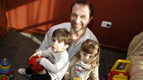 Junto a sus hijos desde el  primer minuto de sus vidas