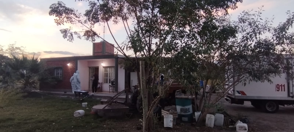 La casa donde se produjo el homicidio de José Yañez.