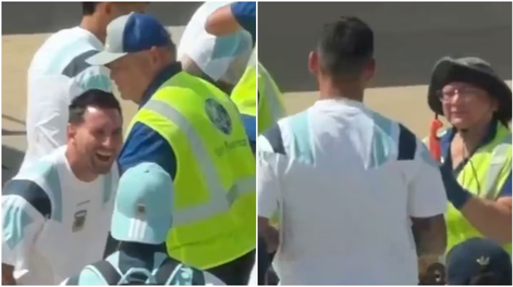 Lionel Messi no pudo contener la risa por lo que encontraron en la valija del Cuti Romero