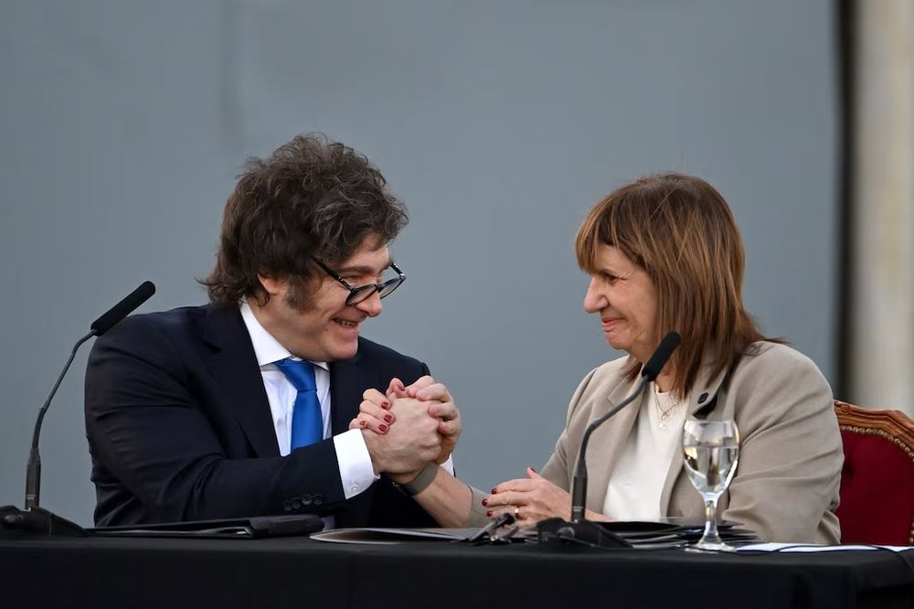 Javier Milei y Patricia Bullrich.