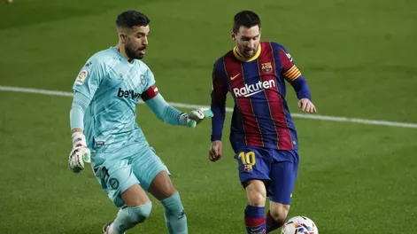 Lionel Messi está décimo para el Botín de Oro, a nueve goles del polaco Lewandowski