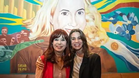 Celeste Giménez Navarro junto a CFK.
