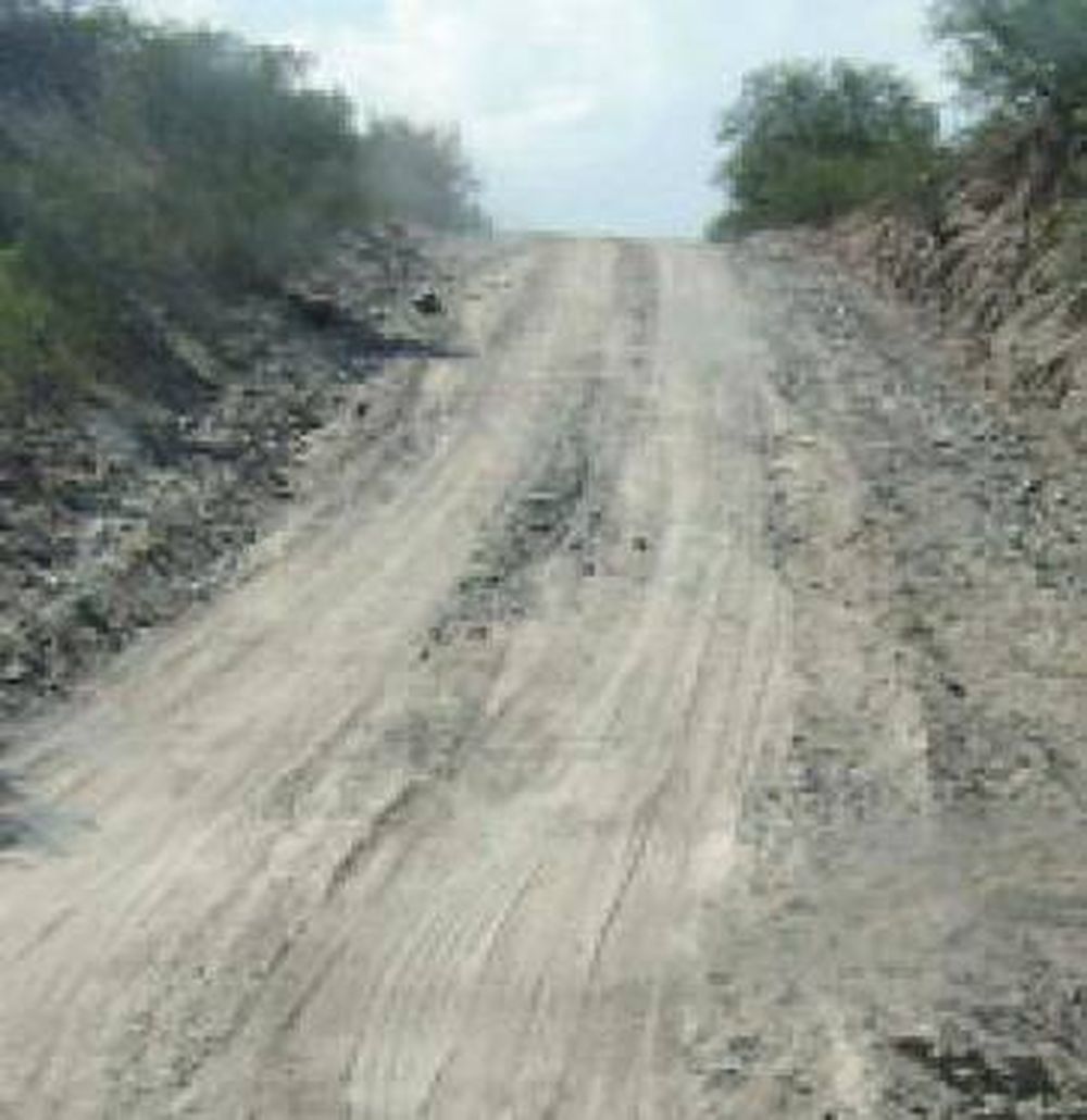 Cal segura desde Albardón hasta Bajo de la Alumbrera