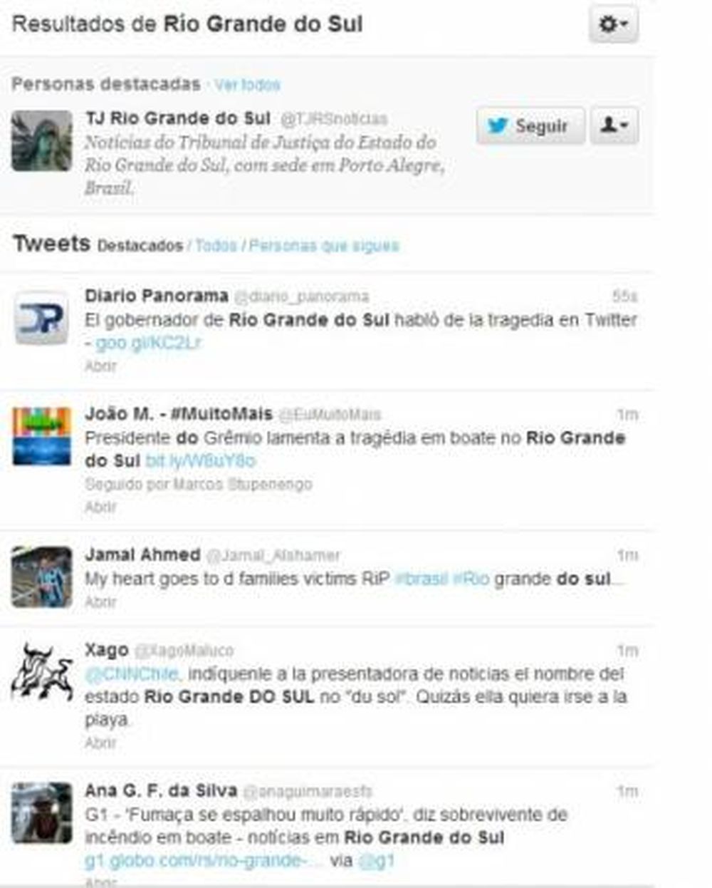 Repercusiones en las redes sociales por la tragedia en Brasil