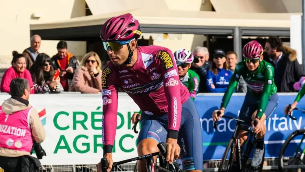 Nico Tivani, firme: subió 41 posiciones en la General de la Tirreno-Adriático