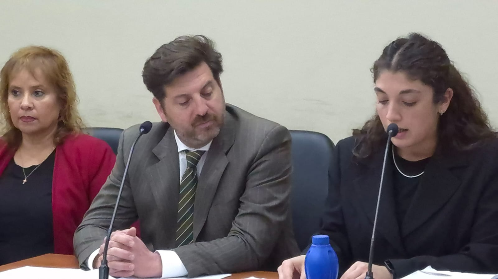 El fiscal Mariano Juárez y la ayudante fiscal Guadalupe Segado, de la UFI Delitos Informáticos y Estafas. 