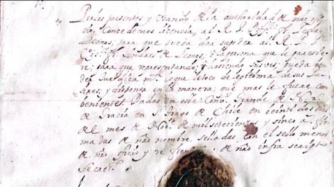 DOCUMENTO HISTÓRICO. El 8 de junio pasado, el Presidente de la Nación, Javier Milei, visitó al Papa LeónXIV en la Santa Sede. En esa ocasión, entre los diversos presentes entregados, se encontraba copiafacsímil de un documento relativo al Convento que los Agustinos levantaron en San Juan en 1644.