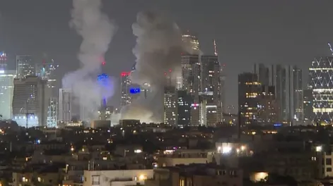 Irán respondió con misiles y drones al ataque de Israel y Tel Aviv activó su defensa aérea