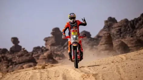 Recuperación. Luciano Banevides tuvo una etapa accidentada pero logró reponerse y terminó recuperando posiciones en las Motos.