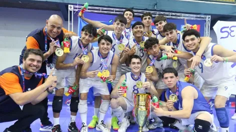 La selección de vóley masculino venció a Metropolitana y ganaron el oro en los Binacionales