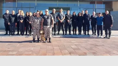 El emotivo pase a retiro de Mac, un perro penitenciario tras 10 años de servicio