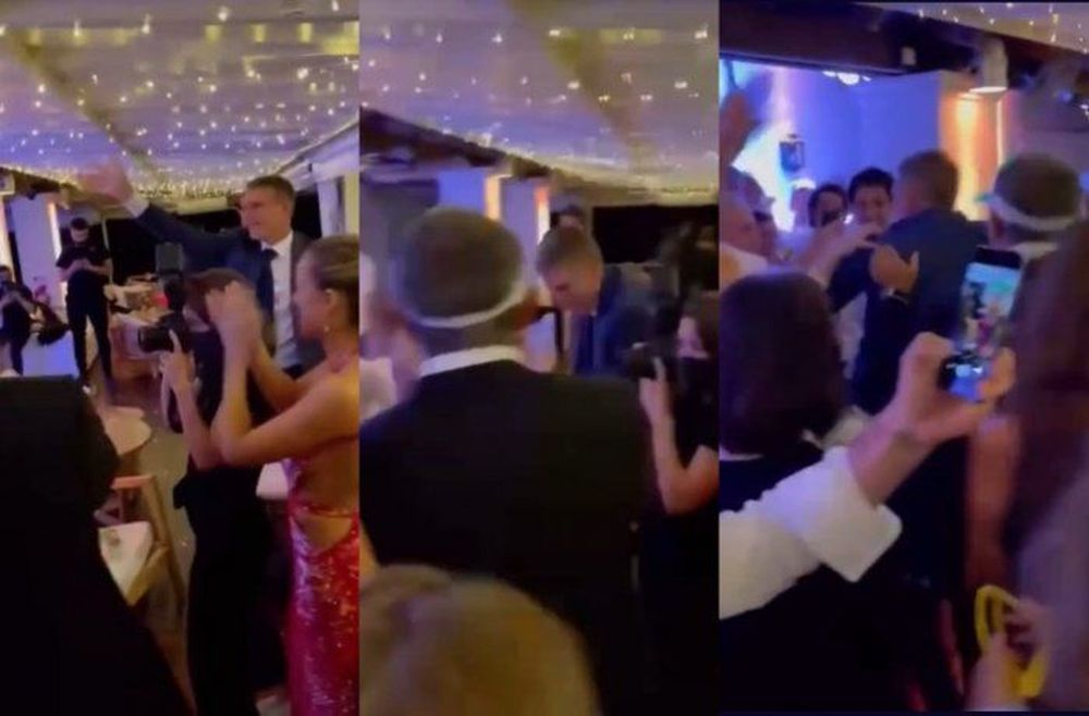 Martín Palermo fue a un casamiento, hizo pogo con los hinchas y se volvió viral