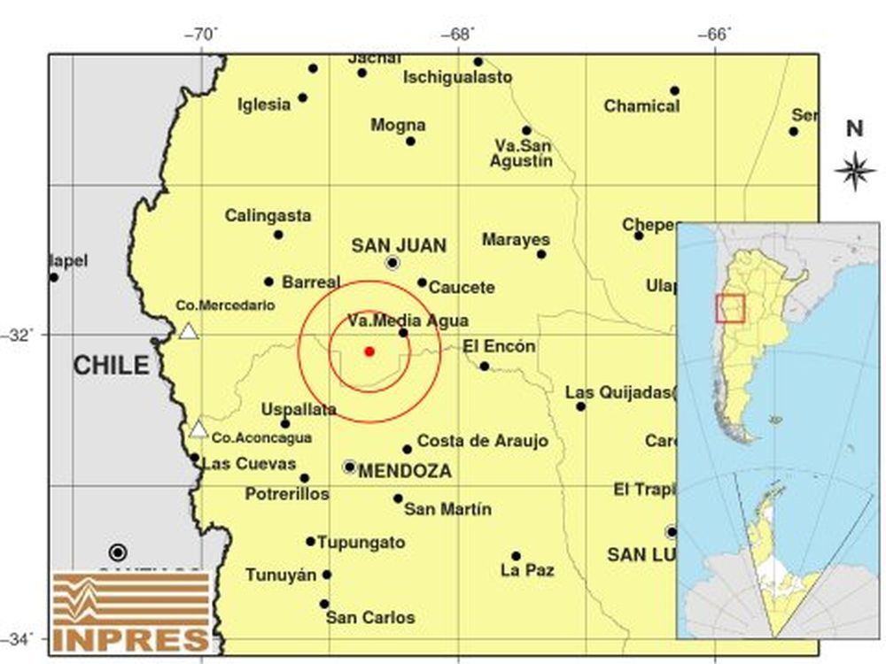 Tembló en las primeras horas del día en el sur sanjuanino