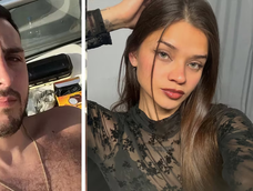 La joven detenida por el homicidio de su novio y el hombre asesinado posan en dos retratos combinados en una imagen.