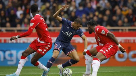 Sin Messi, PSG fue goleado por Mónaco