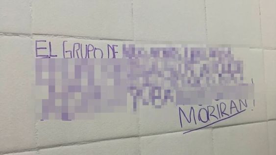 Mensajes intimidatorios.