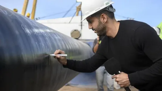 Paso histórico: soldadura final en Gasoducto Néstor Kirchner