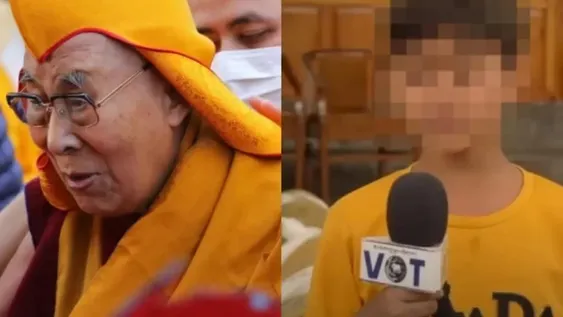 Rompió el silencio el niño del polémico video del Dalai Lama