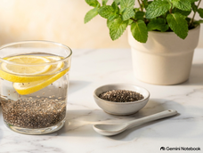 ni manzanilla ni jengibre: el truco natural para desinflamar el abdomen con semillas de chia y limon