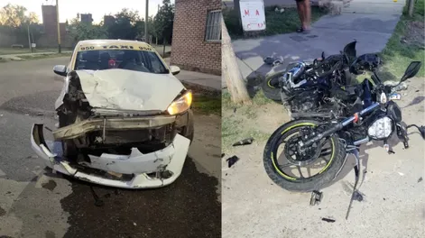 Los vehículos involucrados en el siniestro