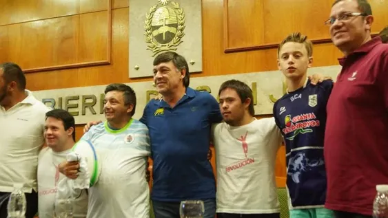 Hourcade estuvo en San Juan durante el anuncio de Los Pumas-Gales