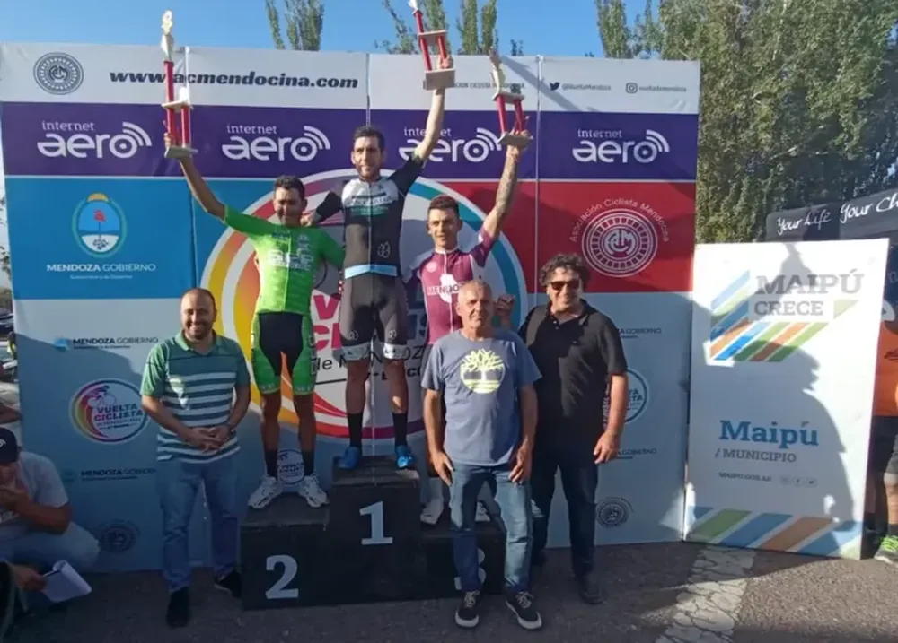 Un cordobés ganó la etapa de la Vuelta de Mendoza que sigue liderando el SEP sanjuanino