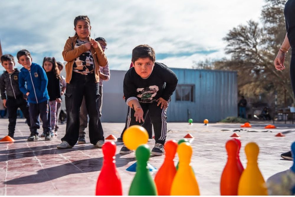 Los chicos de Mogna, en Jáchal, tuvieron su festejo del Día del Niño.