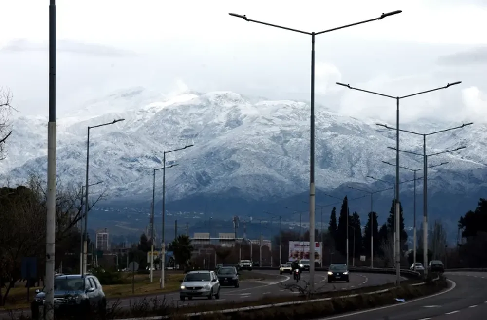 Copiosa nevada en Mendoza