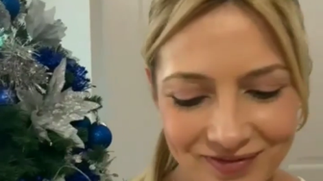 El particular objeto que usó Fabiola Yañez para armar su arbolito de Navidad